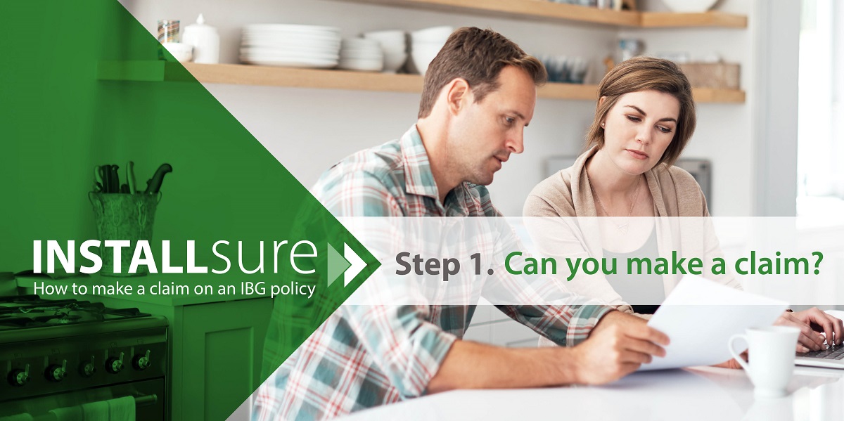 Installsure how to make a claim step one