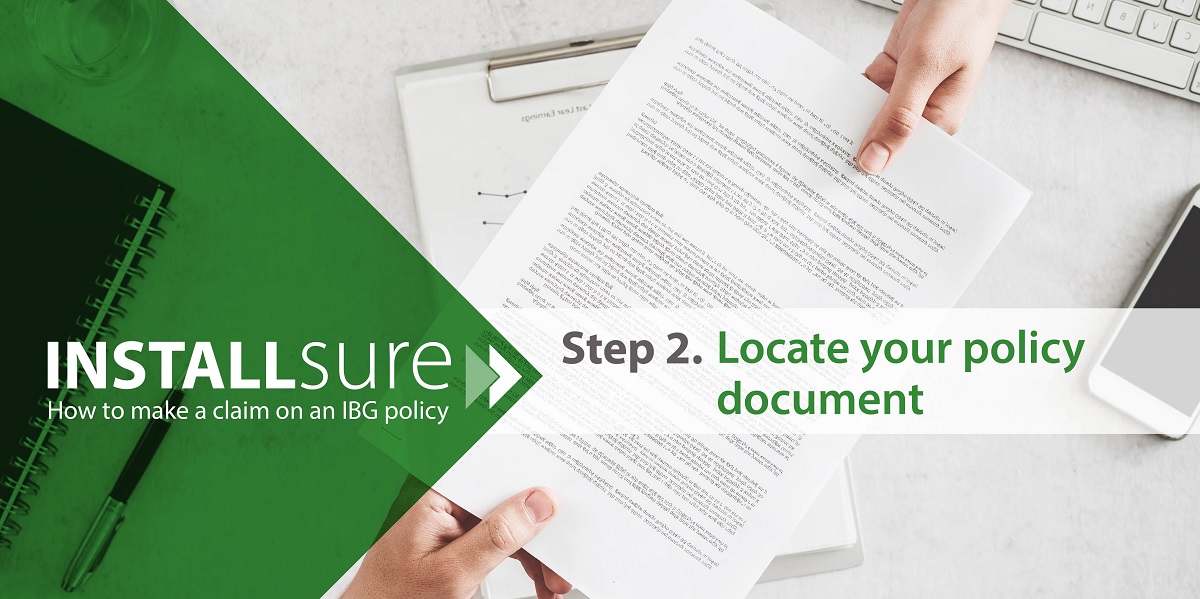 Installsure how to make a claim policy document